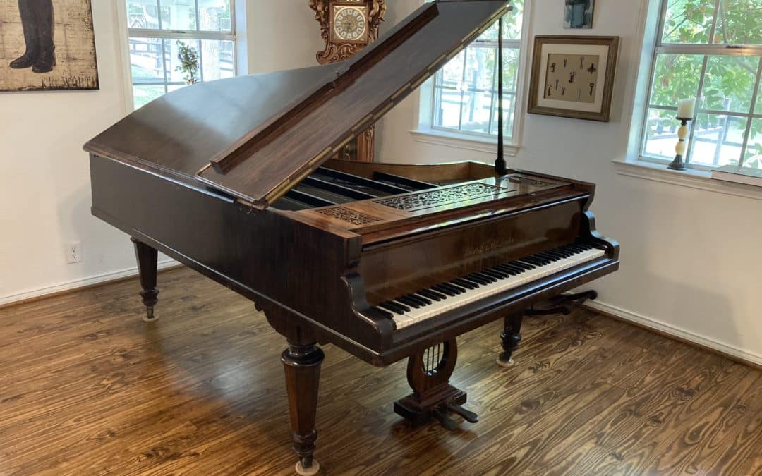 antique piano